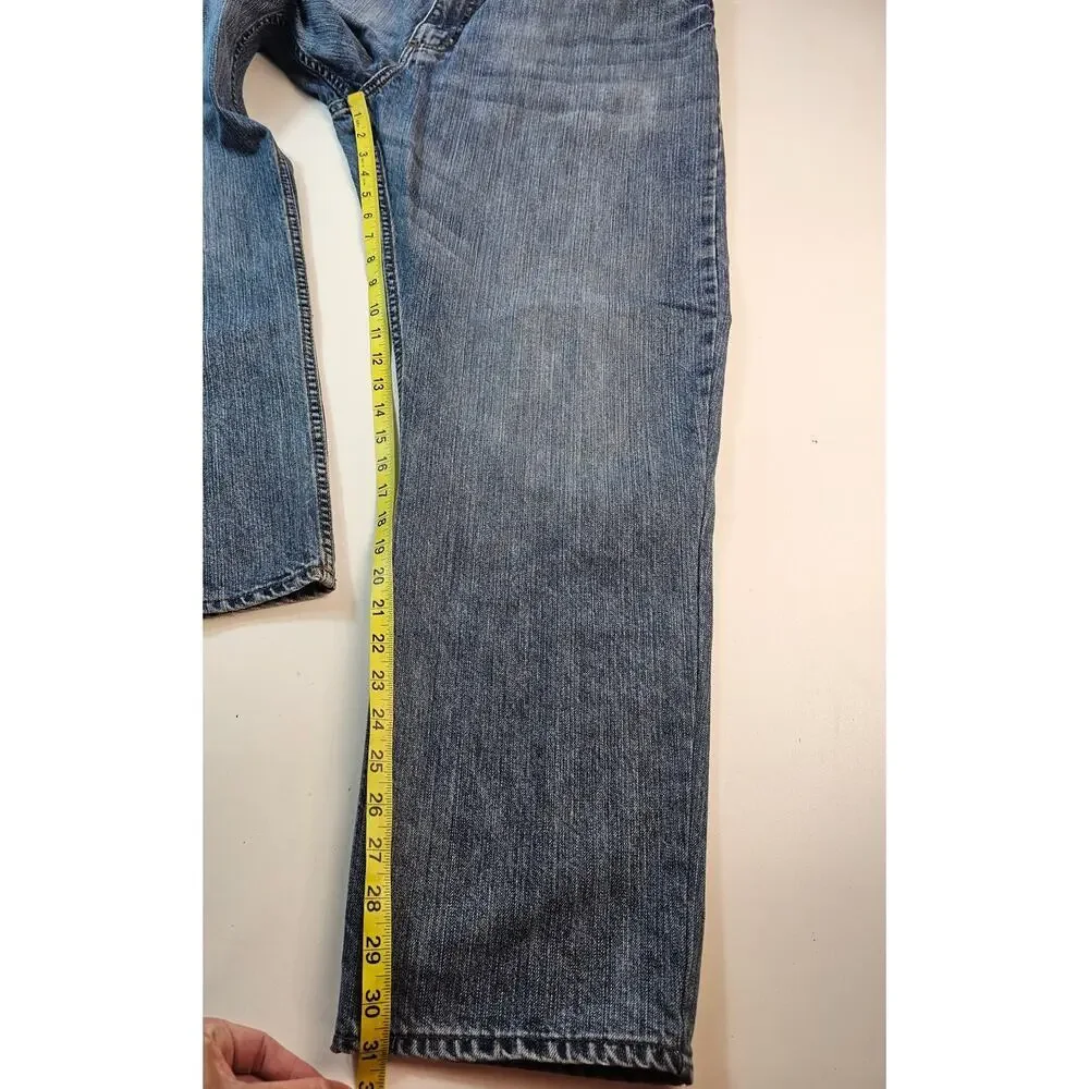 American pillar 40 x 31 men's  blue jeans casual comfort 5 pocket relaxed #